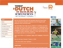 Tablet Screenshot of dutchjunior.com